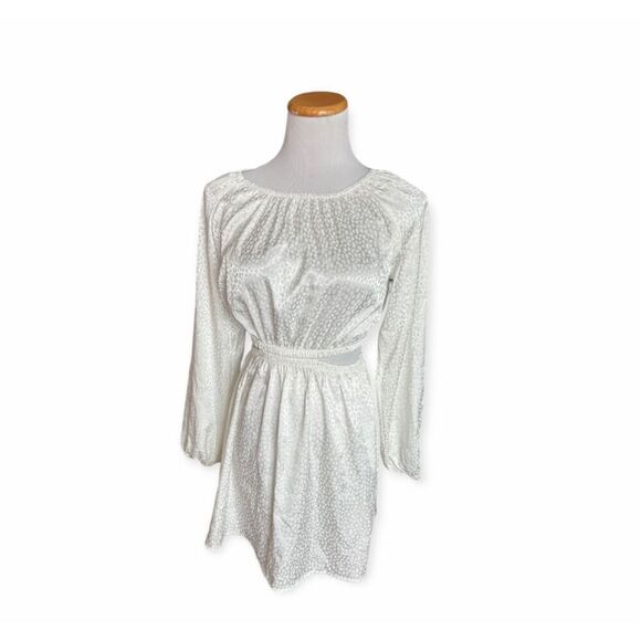 Womens Speechless Animal Print Long Sleeve Cutout Dress - Sz S - Picture 1 of 2